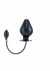 Inflatable Vortex Anal Plug - Black XL
