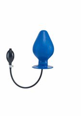 Inflatable Vortex Anal Plug - Blue XL