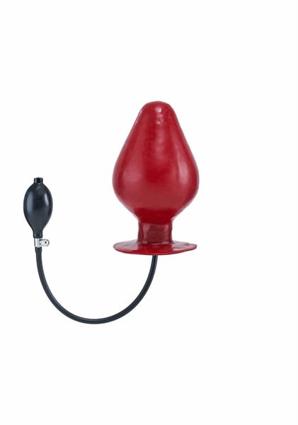 Inflatable Vortex Anal Plug - Red XL