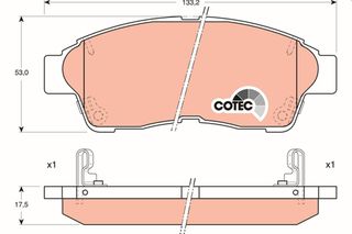 Τακάκια φρένων TOYOTA COROLLA / CARINA / CORONA / RAV-4 / CELICA 449112651, 449133030, 446505010, 446520120