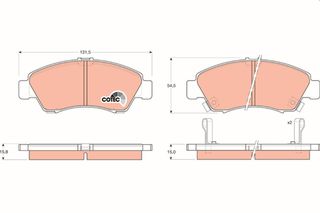 Τακάκια φρένων HONDA TAROX 45022SR7010, 45022SR7000, 45022SR3G01, 45022SR3G00