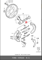 γνησιο σετ φερμουιτ , σιαγονες , Motorcraft , για Ford Transit , με κωδικο : 5027770 , 1570220 , 254x52