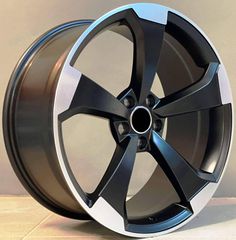 Audi Style 1491 8.5x19 5x112 ET43 Black Matt Face Machined