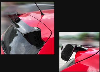 Αεροτομή οροφής μαύρο πλαστικό γυαλιστερό universal