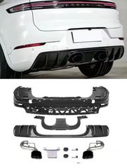 ΠΙΣΩ ΣΠΟΙΛΕΡ  For Porsche Cayenne Coupe upgradation Trubo GT Carbon Rear Diffuser Lip 2019-23