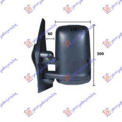 Καθρέφτης Μηχανικός Χειροκίνητος (Convex Glass) (7700354141) Δεξίς Έως 2003 για RENAULT MASTER/MASCOTT 98-09