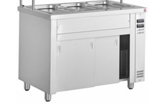 Bain Marie επιδαπέδιο με ερμάριο 141cm