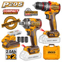 Εργαλεία Compact Μπαταρίας 20V Li-Ion Σετ 2 τεμ.