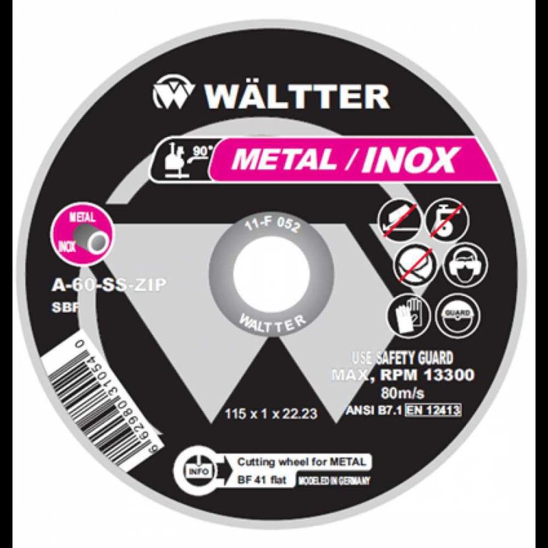 Δίσκοι Κοπής Σιδήρου / INOX WÄLTTER