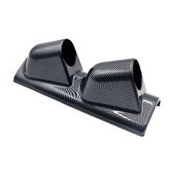 Βάση Για Όργανα Κολώνας Διπλή (2 x 52mm) Carbon Look Prosport-thumb-2