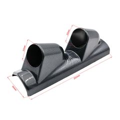Βάση Για Όργανα Κολώνας Διπλή (2 x 52mm) Carbon Look Prosport-thumb-4