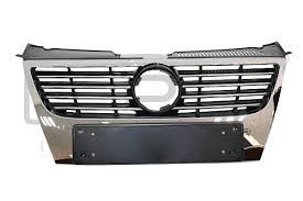 VW PASSAT (2005-2011) ΜΑΣΚΑ ΕΜΠΡΟΣ ΚΟΜΠΛΕ ΜΑΥΡΟ / ΧΡΩΜΙΟ ΔΙΧΤΥ (ΚΑΙΝΟΥΡΙΑ - AFTERMARKET)