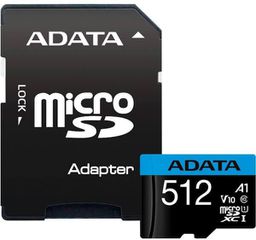 Adata AUSDX512GUICL10A1-RA1 Premier microSDXC 512GB Class 10 U1 V10 A1 UHS-I