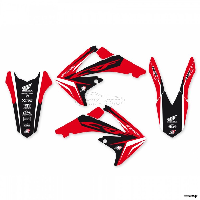 CRF 450R 2009-2012 Αυτοκόλλητα Blackbird DREAM 4