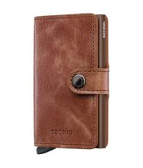 Secrid Miniwallet Vintage Cognac-Brown – Κλασικό στυλ με σύγχρονη ασφάλεια
