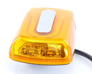 LED Φλάς με 2 Λειτουργίες Πορτοκαλί 4 LED 24V για Λεωφορεία