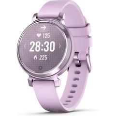 Garmin Lily 2 Aluminium 35mm Αδιάβροχο Smartwatch με Παλμογράφο (Metallic Lilac / Lilac Silicone Band)
