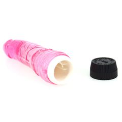 Vibrating Realistic Dildo – Pink Edition-thumb-1