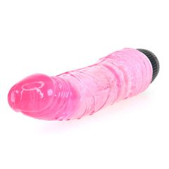 Vibrating Realistic Dildo – Pink Edition-thumb-3