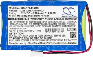 Cameron Sino 7,2 Volt 2000mAh Ni-MH μπαταρία για CEFAR Activ 4 / 2651 / REHAB 4 PRO