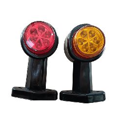 Σετ 2 τμχ Led Όγκου Πορτοκαλί - Κόκκινα 12.5cm