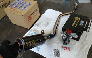 tampelaki OVER exhaust 160x35mm / 130x29mm MODIFYING GARAGE "since1993" TAKEGAWAGR - 4miniracingparts,gr