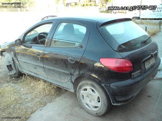 ΑΝΤΑΛΛΑΚΤΙΚΑ Peugeot 206 '00-'04 τζαμοπορτα φαναρια πισω προφυλακτηρας πισω αξονας πισω πορτες φτερα πισω