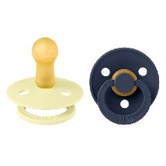 Bibs Πιπίλες Colour Round Latex No1 Dusky Luna/Deep Space