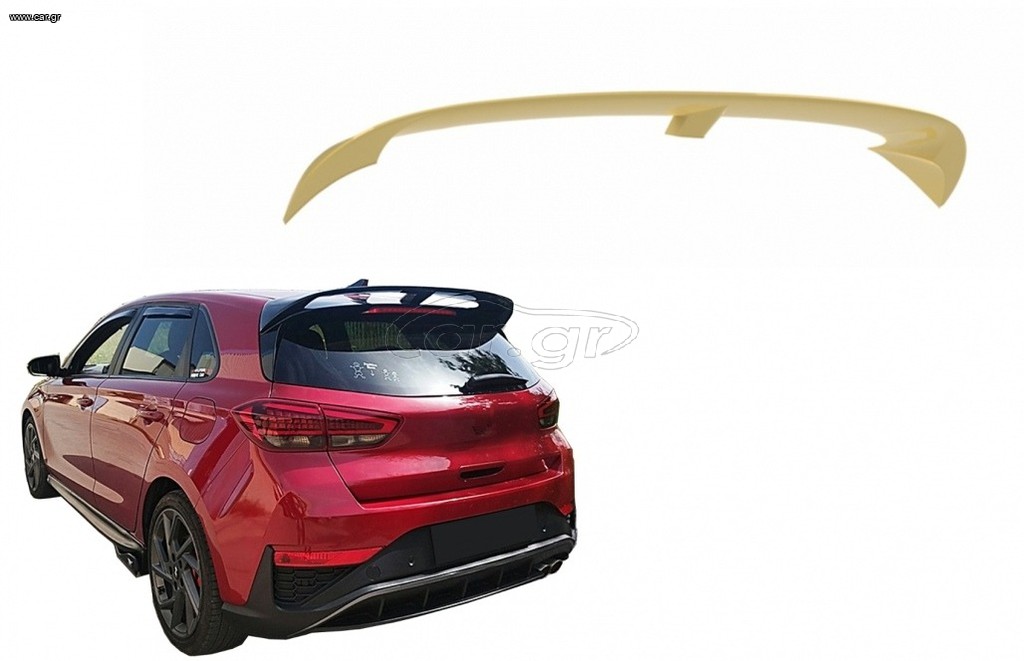 Αεροτομή Roof Spoiler Wing Hyundai i30 Mk3 Hatchback (2016-up) Unpainted