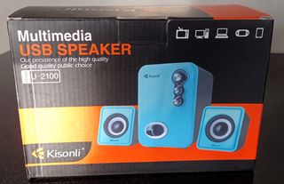KISONLI Multimedia ηχεία U-2100 2.1ch 5W & 2x 3W USB