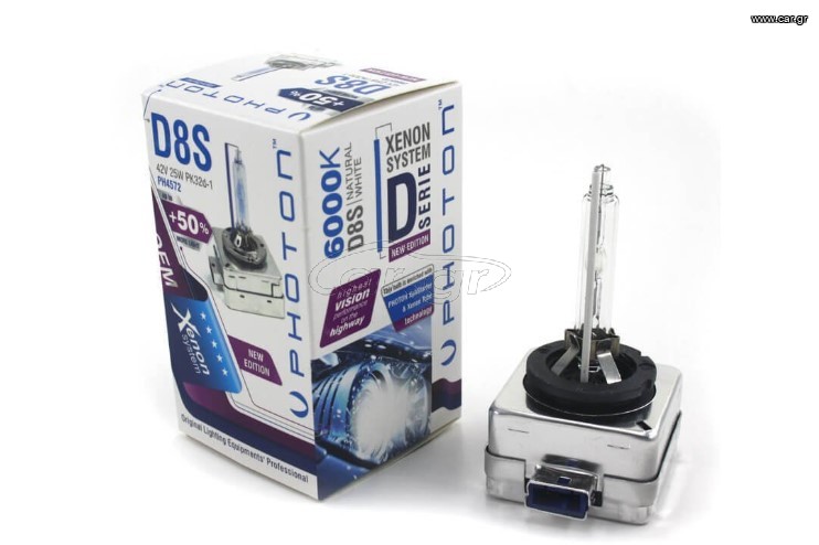 ΛΑΜΠΑ PHOTON D8S XENON +50% More Light 6000K 42V 25W