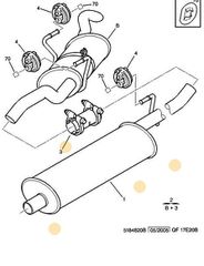 ΚΑΖΑΝΑΚΙ ΜΕΣΑΙΟ ΣΙΛΑΝΣΙΕ ΕΞΑΤΜΙΣΗΣ Citroen Evasion 2001- , Jumpy 2001- , Fiat Scudo 2001- , Lancia Zeta 2001- , Peugeot 806 2001- , Peugeot Expert 2001- 1717Q7 ΚΑΙΝΟΥΡΙΟ ΓΝΗΣΙΟ ΕΙΔΙΚΗ ΠΡΟΣΦΟΡΑ !!!