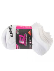 Skechers 6pk Girls Cotton Ns Socks S117880WHT