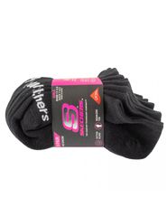 Skechers 6pk Girls Cotton Ns Socks S117880BLK