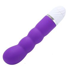 Vibrating Silicone G-Spot Vibrator Purple