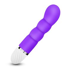 Vibrating Silicone G-Spot Vibrator Purple-thumb-3