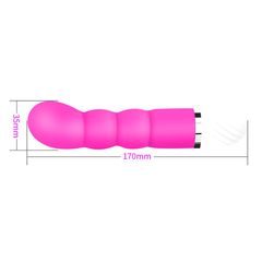 Vibrating Silicone G-Spot Vibrator Fuchsia-thumb-1