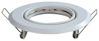 V-TAC Βάση Σποτ Χωνευτή GU10 Στρογγυλή Άσπρη 93x27mm 2τμχ./συσκ. 8938