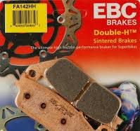 ΤΑΚΑΚΙΑ ΦΡΕΝΩΝ ΜΕΤΑΛΛΙΚΑ HONDA CB650 F  CBR650 F GL1500 C KAWASAKI KLE300 KLE650 ABS ZONTES 310 R ABS FA142HH SINTERED BRAKES | EBC