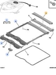 ΣΤΟΡΙ ΣΚΙΑΣΗΣ ΗΛΙΟΡΟΦΗΣ CITROEN C4 PICASSO / C4 SPACETOURER (B78) ΚΑΙΝΟΥΡΙΟ ΓΝΗΣΙΟ 1610015080 ΕΙΔΙΚΗ ΤΙΜΗ !!!