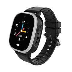 INTIME Παιδικό Smartwatch με GPS και Καουτσούκ/Πλαστικό Λουράκι Μαύρο IT-048