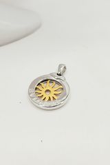 ΜΕΝΤΑΓΙΟΝ ΕΠΙΧΡΥΣΟΥ ΗΛΙΟΥ ΤΥΠΟΥ TONDO BULGARI ΑΠΟ ΑΣΗΜΙ 925 ΕΠΙΠΛΑΤΙΝΩΜΕΝΟ Α90516 ΤΙΜΗ 320 ΕΥΡΩ