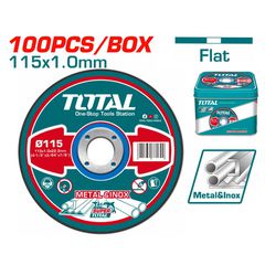 TAC210115100 Δίσκοι Κοπής Inox - Μετάλλου 115x1mm - 100 Τεμάχια - ΔΙΣΚΟΙ ΚΟΠΗΣ - ΛΕΙΑΝΣΗΣ - TOTAL (#TAC210115100)