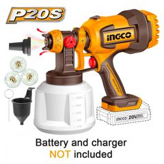 CSGLI2004 Πιστόλι Βαφής Μπαταρίας 0.2bar 20V (Solo) - ΔΙΑΦΟΡΑ - INGCO (#CSGLI2004)