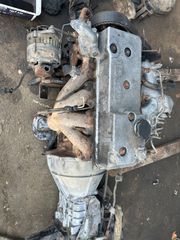 ISUZU kινητηρα απο κλουβα 4χ4 μαζι με σαζμαν διαφορικα κεντρικη ζαντεσ λαστικα ειδη φανοποιιασ κλπ
