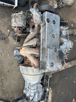 ISUZU kινητηρα απο κλουβα 4χ4 μαζι με σαζμαν διαφορικα κεντρικη ζαντεσ λαστικα ειδη φανοποιιασ κλπ