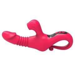 Thrusting Heating And Suction Rabbit Vibration Red