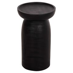 ΤΡΑΠΕΖΙ ΒΟΗΘΗΤΙΚΟ LOKI HM9899.12 ΜΑΣΙΦ ΞΥΛΟ SUAR ΣΕ ΜΑΥΡΟ Φ30x50Υεκ.