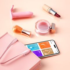 App-Driven Vibrating Dildo for Hands-Free Pleasure Pink-thumb-7