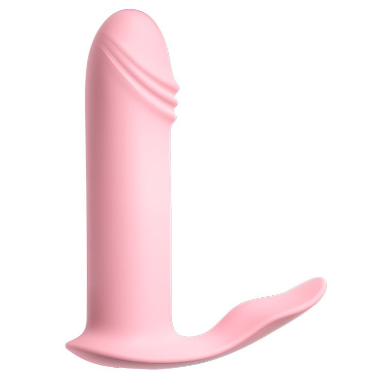 App-Driven Vibrating Dildo for Hands-Free Pleasure Pink